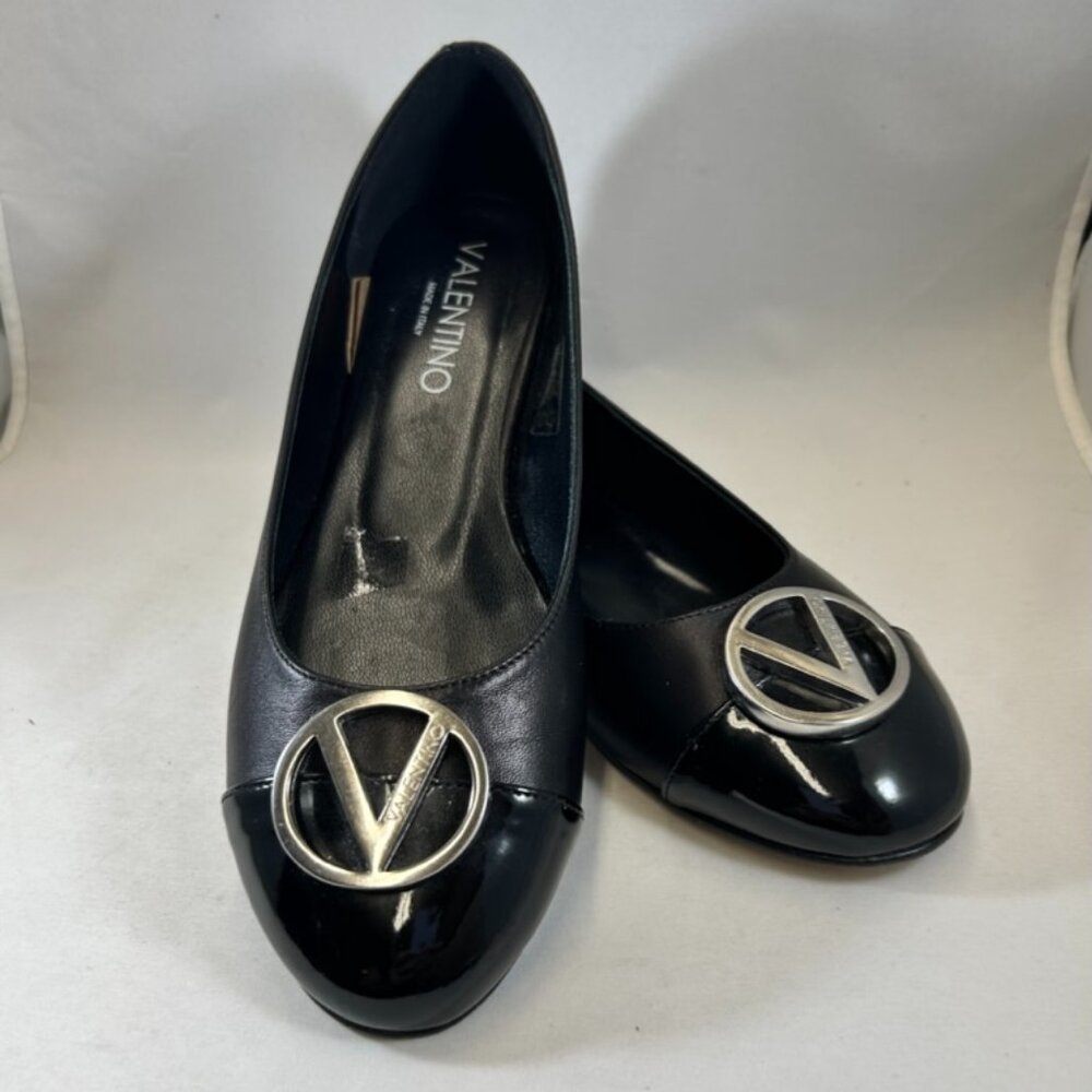 Valentino Malva ballet flats, black size 9